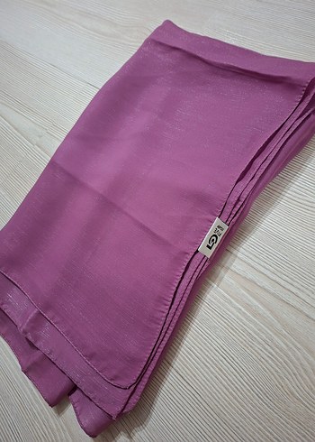 Uzun Mor Drapeli Tesettür Abiye Elbise - Görsel 8