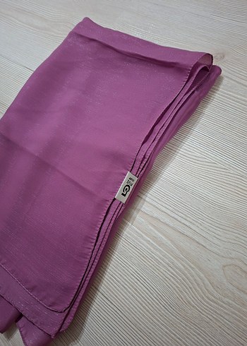 Uzun Mor Drapeli Tesettür Abiye Elbise - Görsel 7