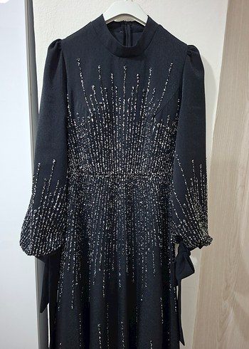 Siyah  Abiye Elbise - Görsel 4