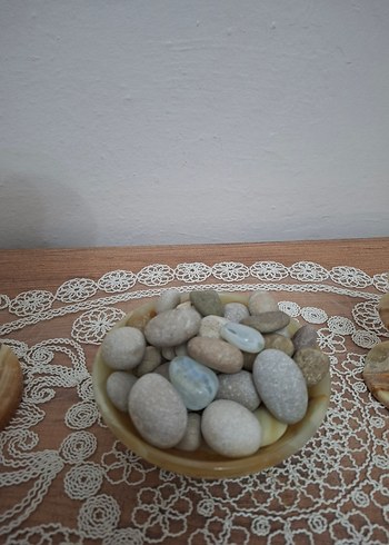 Bej Mermer Görünümlü Vazo - Görsel 5