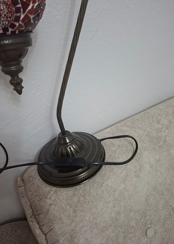 Renkli Mozaik Desenli Masa Lambası - Görsel 2