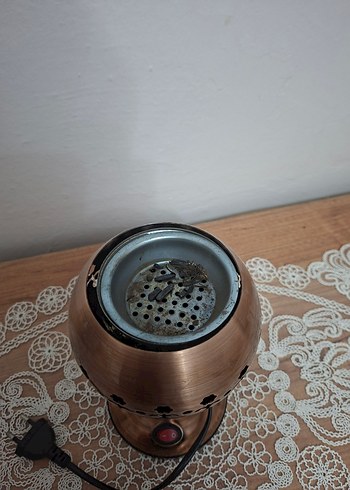 Koyu Kahverengi Dekoratif elektrikli tütsü - Görsel 3