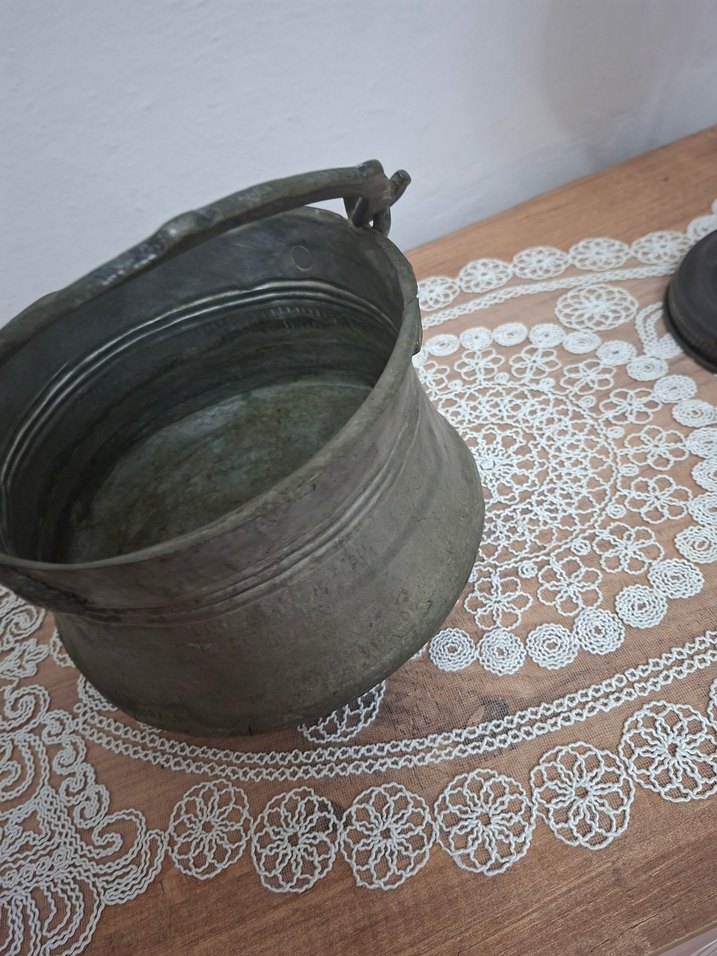 bakır antika kova - Görsel 4