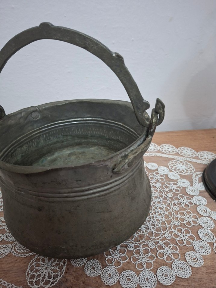 bakır antika kova - Görsel 2