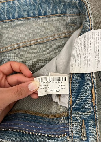 s Beden gri Renk Vintage Kadın Denim Pantolon Normal Kesim