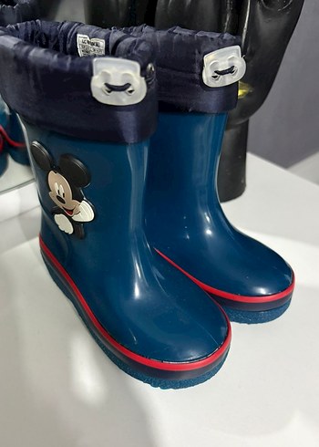 Mavi Mickey Mouse Baskılı Erkek Çocuk Yağmur Çizmesi - Görsel 2