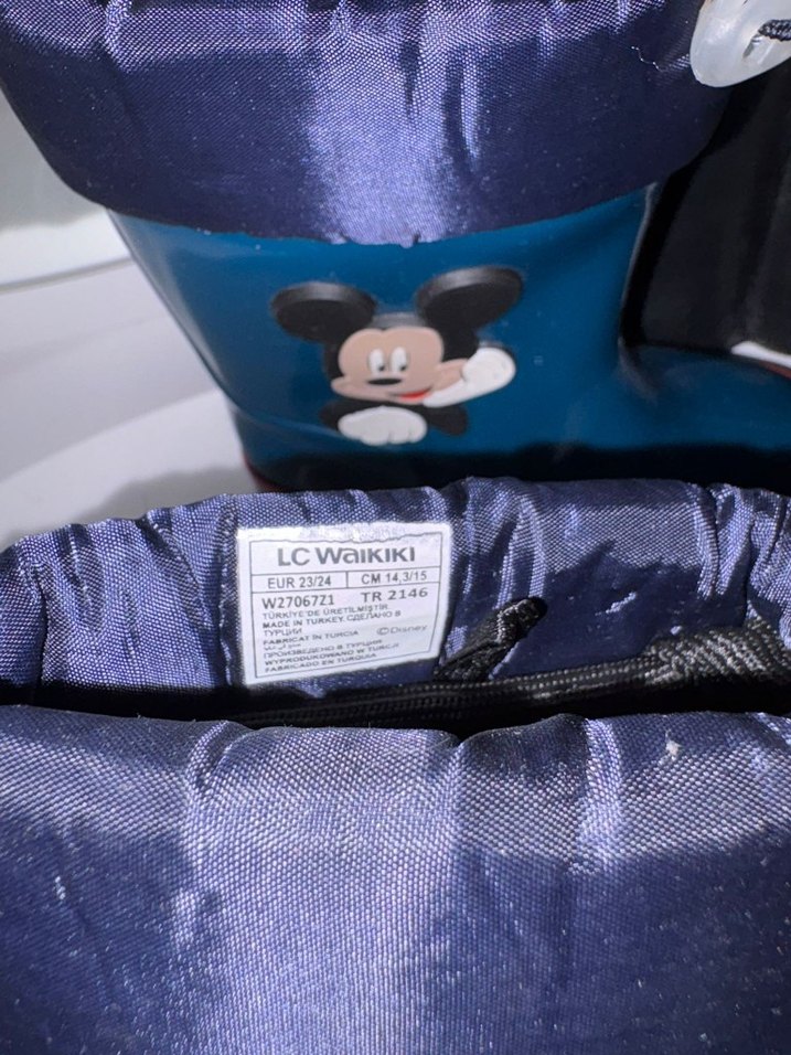 Mavi Mickey Mouse Baskılı Erkek Çocuk Yağmur Çizmesi - Görsel 4