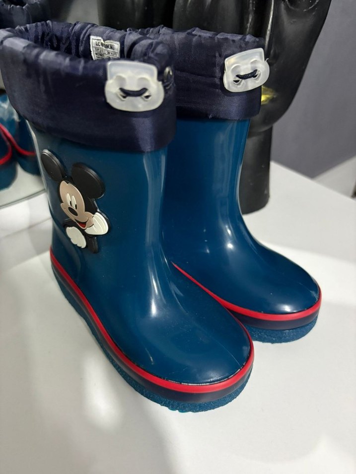Mavi Mickey Mouse Baskılı Erkek Çocuk Yağmur Çizmesi - Görsel 2