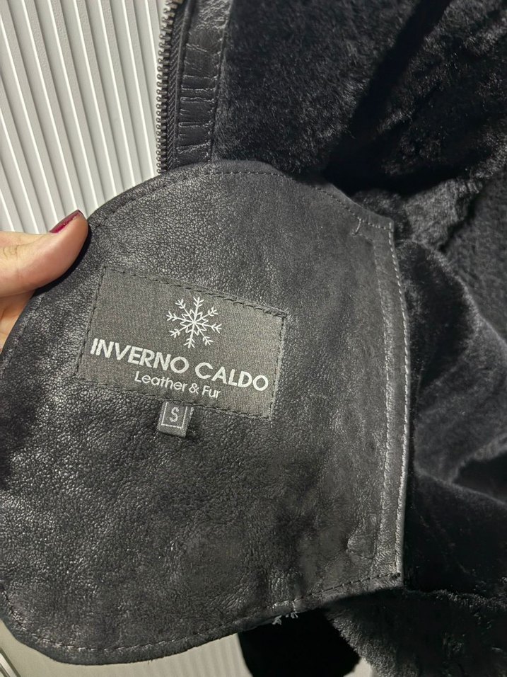 Kürk Detaylı Siyah Deri Kadın Ceket - Görsel 4