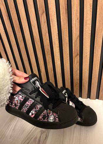 Renkli Desenli çocuk Spor Ayakkabı 35.5 numara - Görsel 2