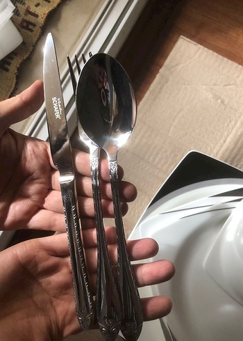 Schafer Wismar 60 Parça Altın Renkli Çatal Kaşık Seti - Görsel 5