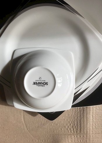 Schafer 85 Parça Bohem Tarzı Beyaz Desenli Yemek Takımı - Görsel 5