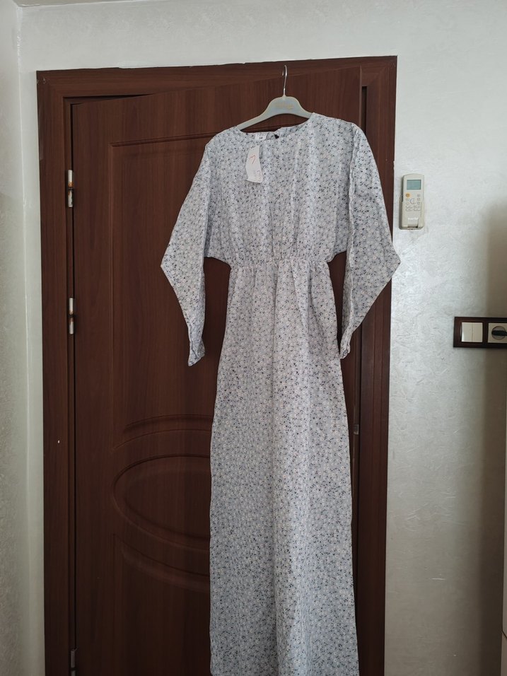 Gri Desenli Fırfırlı Hamile Eteği - Görsel 4