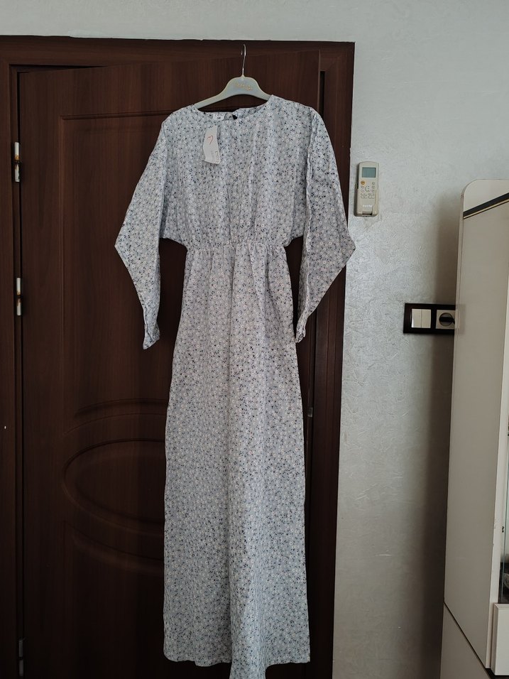 Gri Desenli Fırfırlı Hamile Eteği - Görsel 2