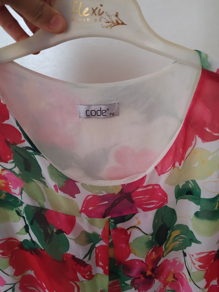 Pembe Desenli Bohem Mini Elbise - Görsel 4