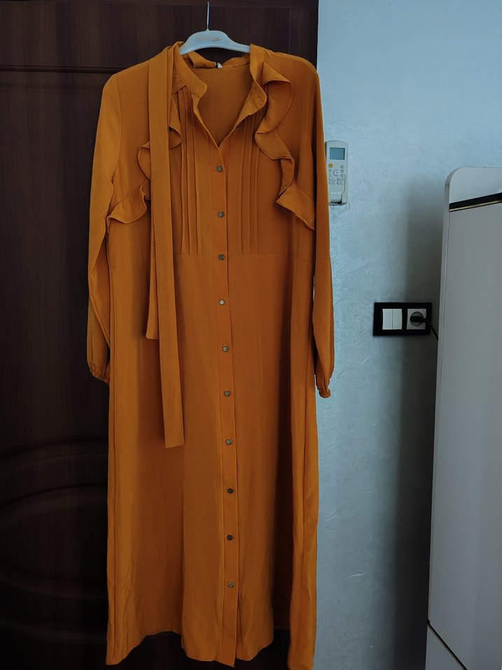 Uzun Kollu Fırfırlı Tunik - Görsel 4