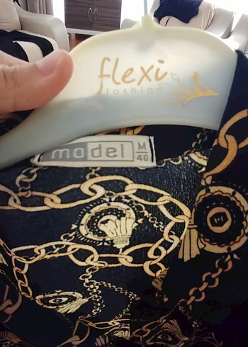 Kadın Uzun Kollu Yılan Desenli Bohem Uzun Elbise - Görsel 3