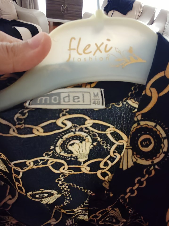 Kadın Uzun Kollu Yılan Desenli Bohem Uzun Elbise - Görsel 3