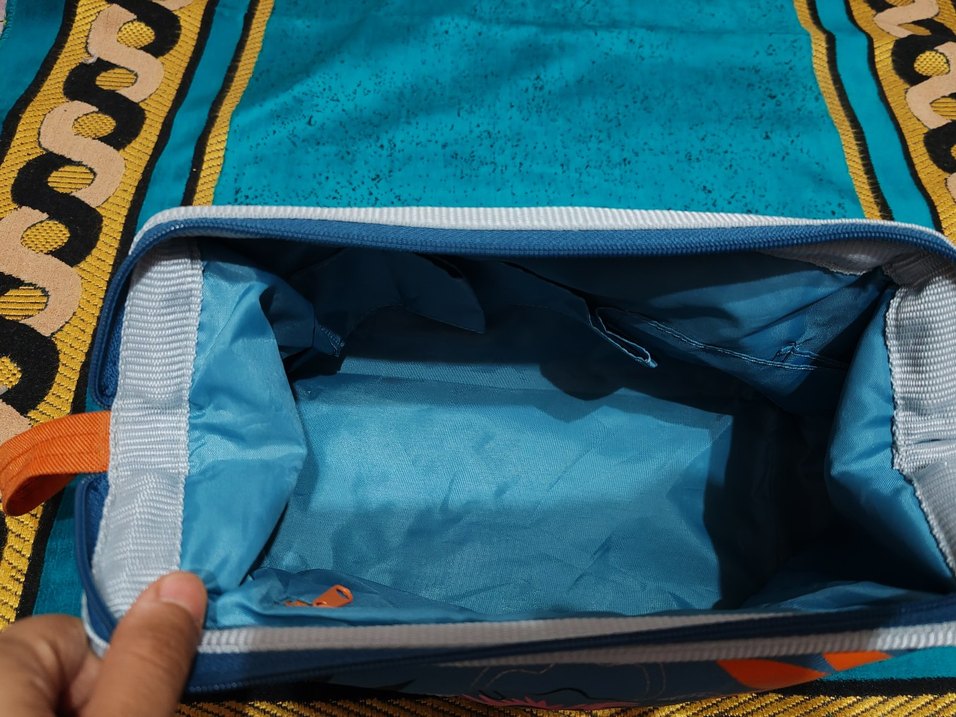 Turkuaz ve Gri makyaj Çantası - Görsel 3