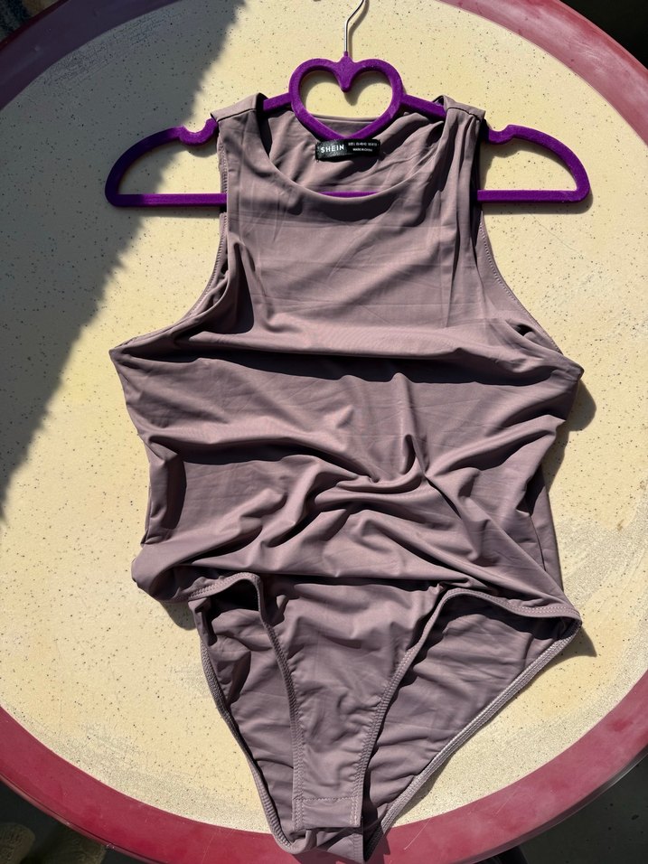 Bej Kadın badysuit çıtçıtlı badi - Görsel 4