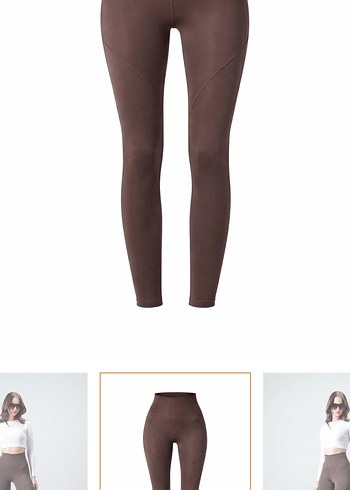 VAGGON Kahverengi Toparlayıcı Tayt - Görsel 5