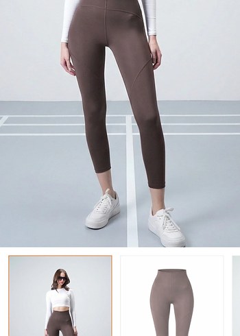 VAGGON Kahverengi Toparlayıcı Tayt - Görsel 2