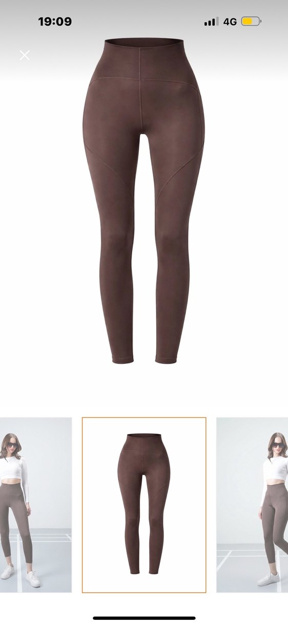 VAGGON Kahverengi Toparlayıcı Tayt - Görsel 5