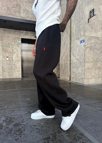 Erkek Siyah Rahat Kesim Eşofman Altı - Görsel 2