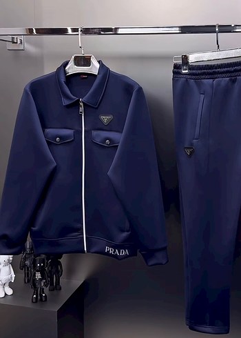 Düğmeli Erkek Midi Boy Lacivert Pantolon eşofman takımı - Görsel 3