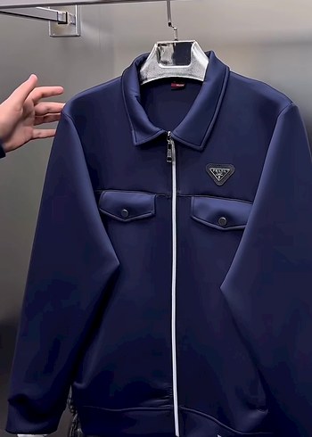 Düğmeli Erkek Midi Boy Lacivert Pantolon eşofman takımı - Görsel 4