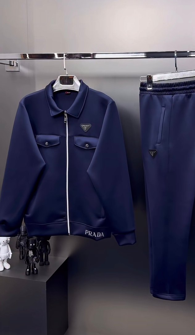 Düğmeli Erkek Midi Boy Lacivert Pantolon eşofman takımı - Görsel 3