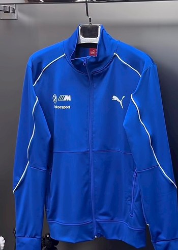 Mavi Fermuarlı Erkek Spor Sweatshirt eşofman takımı - Görsel 3