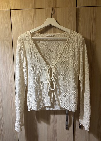 Stradivarius Beyaz Kadın Bluz