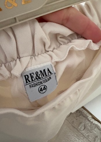 Beyaz Rahat Kesim Midi Kadın Kumaş Pantolon - Görsel 4