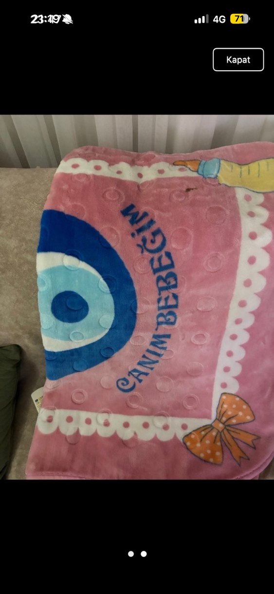 Mavi Erkek Rozeti Canım Bebeğim - Görsel 2