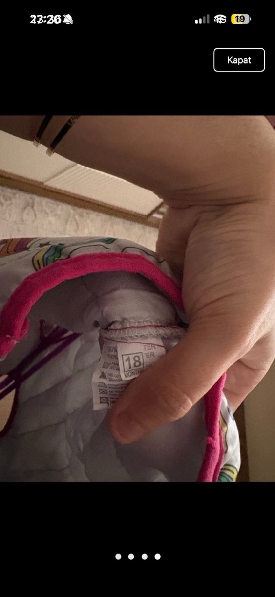 Kız Çocuk Çok Renkli Baskılı Yelek - Görsel 4