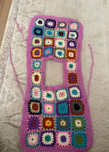 Renkli Örgü Kız Çocuk Süveter - Görsel 2