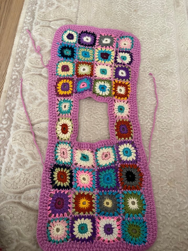 Renkli Örgü Kız Çocuk Süveter - Görsel 2