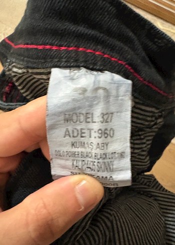 Erkek Siyah Regular Fit Denim Pantolon - Görsel 4