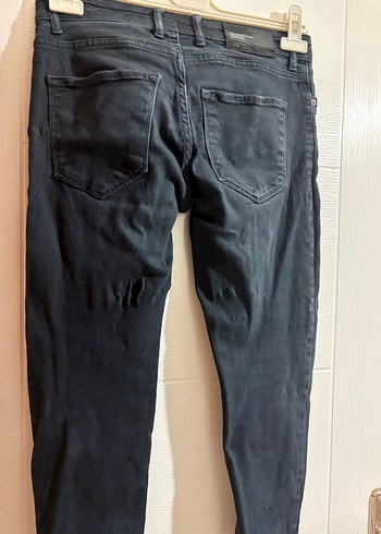 Erkek Siyah Regular Fit Denim Pantolon - Görsel 3
