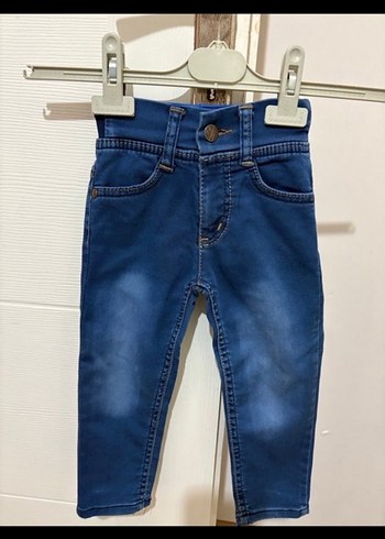 Sarı Bağlamalı Bebek Erkek Kot Takım - Görsel 3