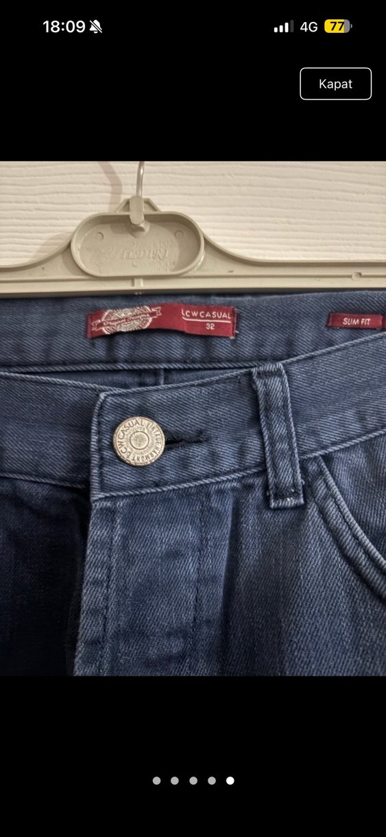 Lacivert Erkek Regular Fit Kot Pantolon - Görsel 3