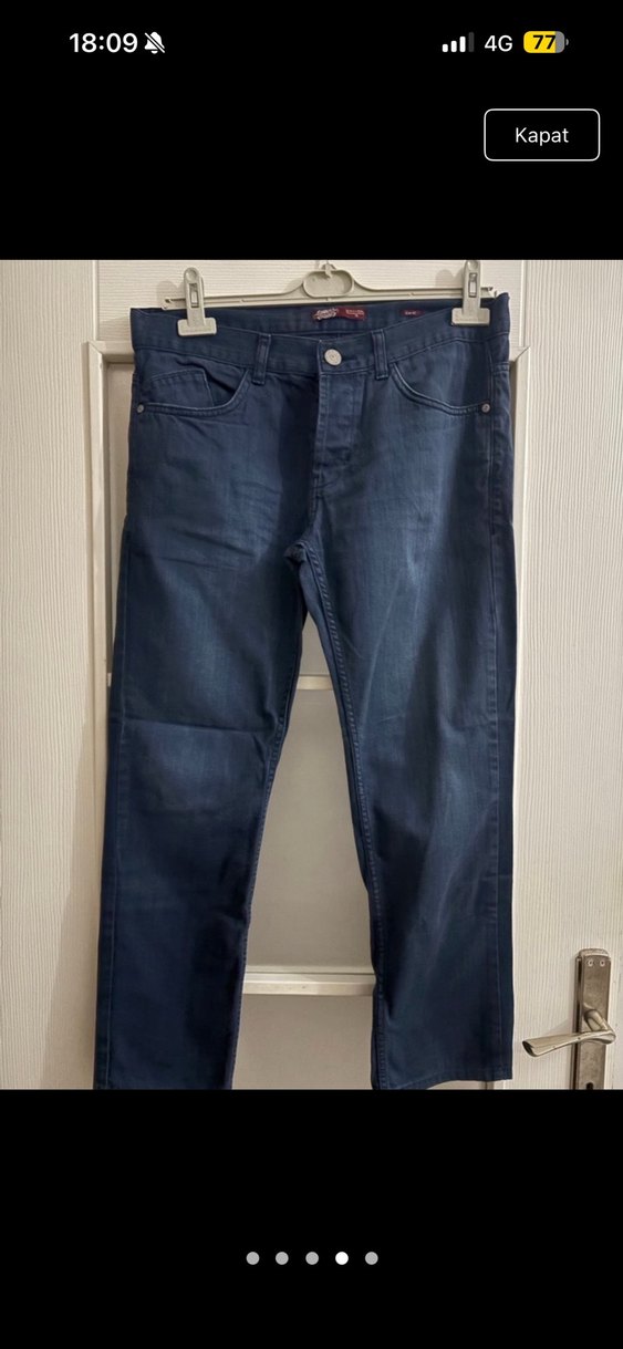 Lacivert Erkek Regular Fit Kot Pantolon - Görsel 2