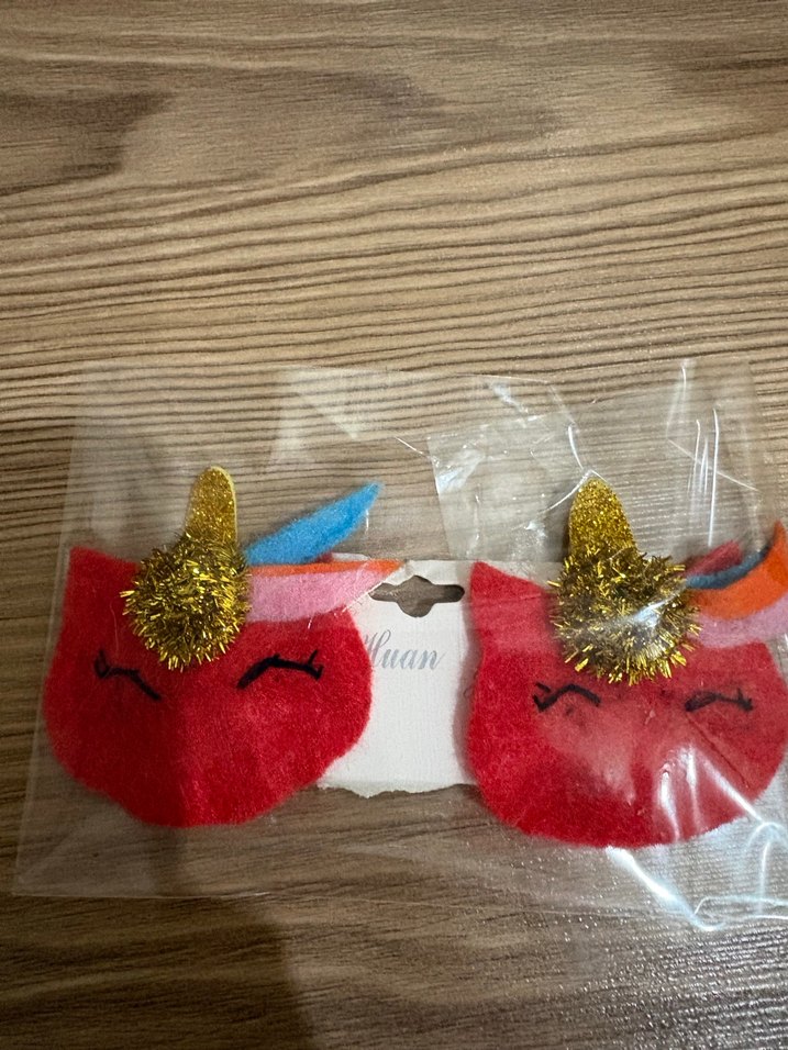 2 paket fıyatıRenkli Nakışlı Çocuk Saç Tokaları Velcro - Görsel 3