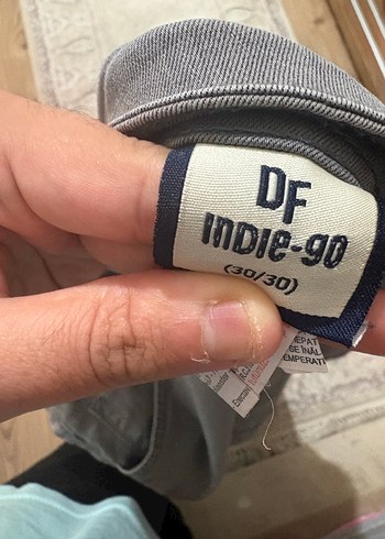 Gri Keten Kumaş erkek Pantolon - Görsel 3