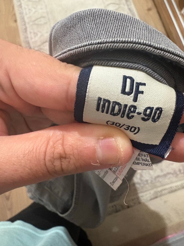 Gri Keten Kumaş erkek Pantolon - Görsel 3