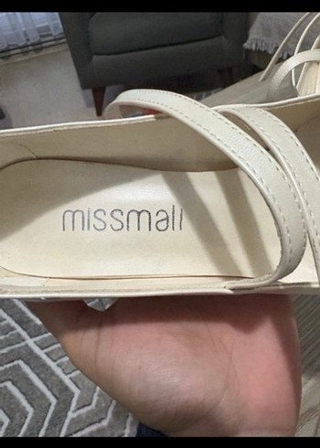 Dantel İşlemeli Beyaz Platform Topuklu Kadın Ayakkabı - Görsel 5