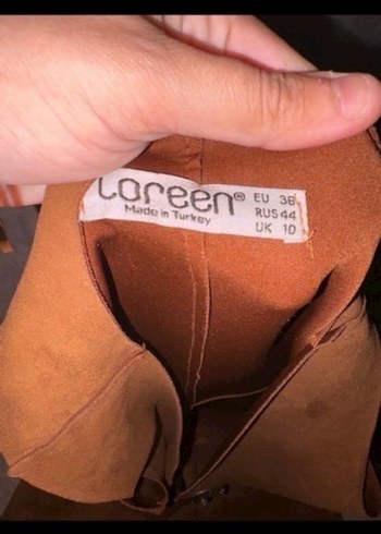 Uzun Kesim Kemerli Kadın Deri Yelek - Görsel 3