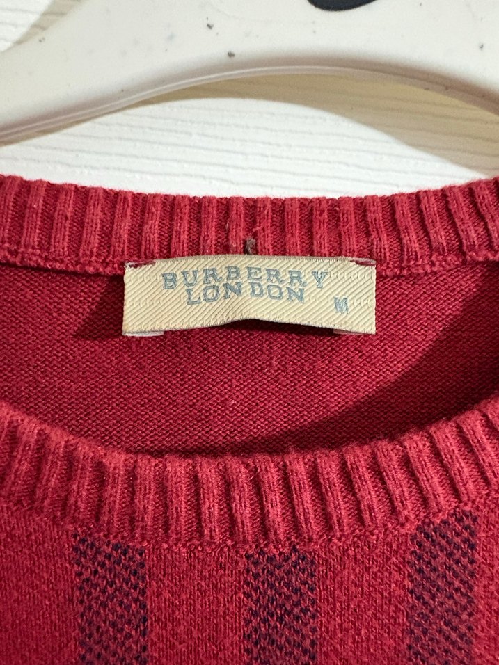 Bordo Kareli erkek Triko Kazak - Görsel 3