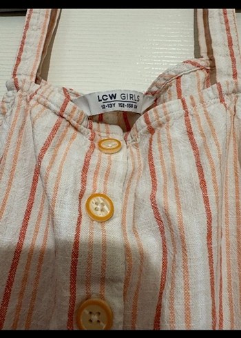 Bej Çizgili Kız Tulum - Görsel 3